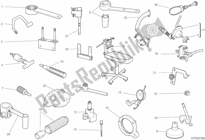 Todas las partes para Herramientas De Servicio De Taller, Motor de Ducati Scrambler 1100 PRO 2020